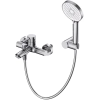 Смеситель для ванны Wonzon & Woghand Solo WW-639032-1-CR с душевым гарнитуром, хром