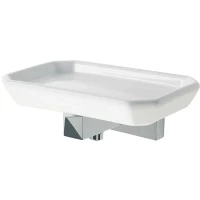 Мыльница Stil Haus Diva DV09(08-BI) настенная, хром/белый