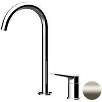 Смеситель для раковины Remer Slash SL57LXV без донного клапана, нержавеющая сталь