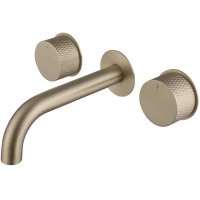 Смеситель для раковины Abber Wasser Kreis AF81122G встраиваемый, золотой матовый