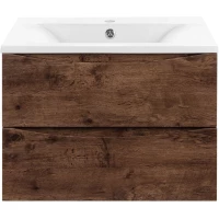 Тумба под раковину Vincea Mia VMC-2MA600RW 59,6 см, подвесная, темное дерево