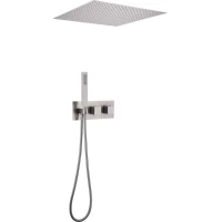 Душевой комплект Abber Daheim AF8255SP 500 мм, с термостатом, сатин
