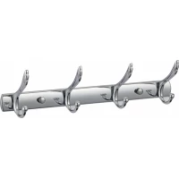 Планка с крючками Viko V-734 для ванны, хром