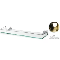 Полка стеклянная Stil Haus Smart SM04(02) 60 см, хром/золотой