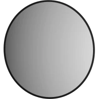 Зеркало Defesto Aura DF 2993 60x60 см, с LED-подсветкой, черный матовый