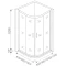Душевой уголок 100x100 см Good Door Infinity R-100-C-CH прозрачное - 3