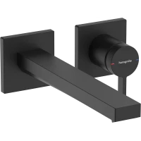 Смеситель для раковины Hansgrohe Tecturis E 73051670 встраиваемый, с выпуском, черный матовый