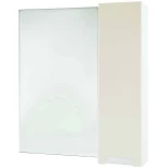 Изображение товара зеркальный шкаф 78x80 см бежевый глянец/белый глянец r bellezza пегас 4610413001073