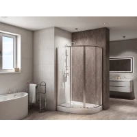 Душевой уголок 120x80 см BelBagno DUE-RH-2-120/80-C-Cr прозрачное