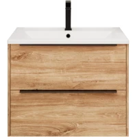Тумба под раковину La Fenice Tesoro FNC-01-TES-DKK-80-2 78,8 см, подвесная, дуб канзас