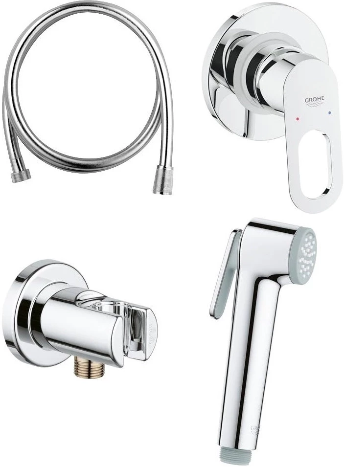 

Гигиенический душ Grohe BauLoop 124895 со смесителем, хром