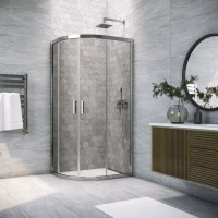 Душевой уголок Vegas Glass ZS TUR Novo 110 08 07 110x110 см, профиль хром, стекло графитовое