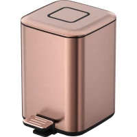 Мусорное ведро Boheme 10948-CB 7л, с педалью, медь матовая
