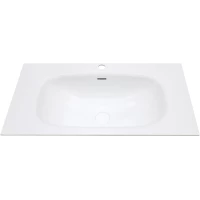 Раковина ЗОВ Oliveeka M115W80 79,2x46 см, накладная, белый матовый