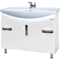 Тумба белый глянец 101 см Bellezza Лагуна 4632118110010