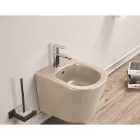 Биде подвесное CeramaLux 5330MC капучино матовый