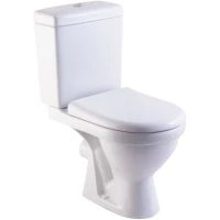 Унитаз-компакт Rosa Неро 4620008195155 с сиденьем, белый