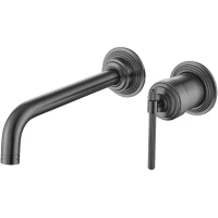 Смеситель для раковины Boheme Eterna 175-GM встраиваемый, графит матовый