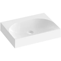 Раковина Ravak Lite XJX01360000 60x45 см, накладная, подвесная, белый