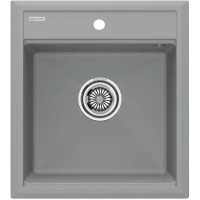 Кухонная мойка Paulmark Stepia PM114651-GRS 46x51 см, серый дым