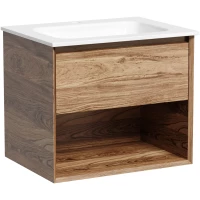 Тумба с раковиной Sancos Marmi 1.0 MR1.060ECH + CN7011 61 см, подвесная, дуб чарльстон