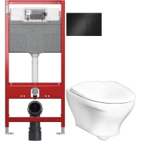Комплект подвесной унитаз Gustavsberg Estetic GB1183300R1030 + система инсталляции Tece 9300302 + 9240407