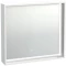 Зеркало 80x70 см белый глянец/дуб Cersanit Louna LU-LOU80-Os - 6