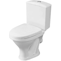 Унитаз-компакт Santeri West 1.P201.8.S00.00B.F (4607143310841) косой выпуск, с сиденьем, белый