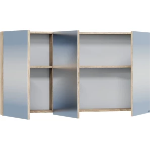 Изображение товара зеркальный шкаф санта марс 700421 126x65 см, дуб янтарный