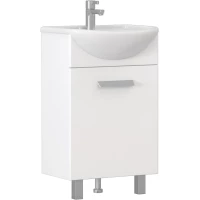 Тумба под раковину Vigo Hoska 228 49,2 см L, напольная, белый глянец/белый матовый