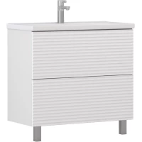 Тумба под раковину Vigo Otti tn.OTT.COM.80.2Y 76,6 см, напольная, белый глянец/белый матовый