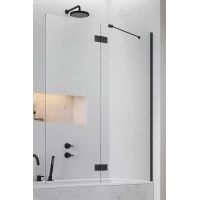Шторка на ванну Radaway Essenza Black PND II 100 Right 110002100-54-01R 100 см R, профиль черный матовый, стекло прозрачное