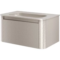 Тумба под раковину Armadi Art Voi Stonefinish Cashmere 782-080-SF-C 80 см, подвесная, кашемировый камень матовый