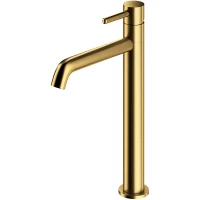 Смеситель для раковины Omnires Y Y1212GLB без донного клапана, золотой матовый