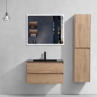 Комплект мебели натуральный дуб 80 см Vincea Luka VMC-2L800NO + VCB-13800B + VLM-3VN800