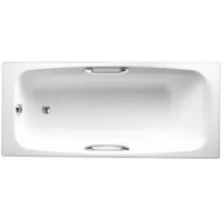 Ванна чугунная Jacob Delafon Diapason E2926-00 170x75 см, с отверстиями под ручки, антискользящим покрытием, белый