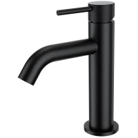 Смеситель для раковины Wonzon & Woghand WW-H1061-MB черный матовый