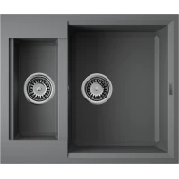 Кухонная мойка Omoikiri Tetogranit Sakaime 60-2-PL 4993915 60x50 см, платина