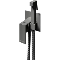 Гигиенический душ Knotlor Mist FHS02C1GM со смесителем, вороненая сталь