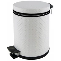 Мусорное ведро 3л, белый карбон точки Camelos 03PWC-10-9