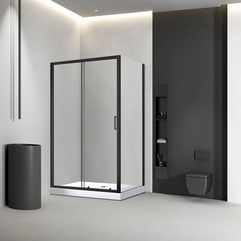 

Душевой уголок 100x110 см Veconi Rovigo RV046B-100110-01-C5 прозрачное