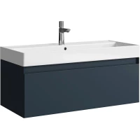 Тумба под раковину Aqwella 5 Stars Geometria GE01101GRM 99,2 см, подвесная, серый матовый