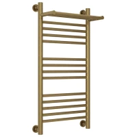 Полотенцесушитель водяной 800x400 состаренная бронза Сунержа Богема с полкой+ 05-0223-8040