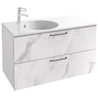 Тумба белый мрамор 100 см Jacob Delafon Odeon Rive Gauche EB2524-R9-NR4