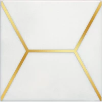 Декор Kerama Marazzi Витраж белый 15x15 OP/A181/17063