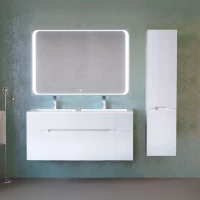 Комплект мебели белый 122 см Jorno Modul Mol.01.122/P/W + Mol.08.120/W + Mol.02.120/W