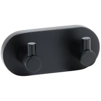 Планка с крючками Bemeta Dark 104405200 для ванны, черный матовый