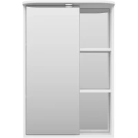 Зеркальный шкаф Misty Венера П-Внр04055-01СвЛ 55x80 см L, с подсветкой, выключателем, белый глянец