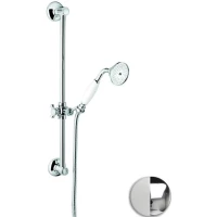 Душевой гарнитур Emmevi C02541OABC 1 режим, хром/белый