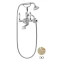 Смеситель для ванны с ручным душем золото 24 карат, ручки Swarovski Cezares Diamond DIAMOND-VD-03/24-Sw - 1